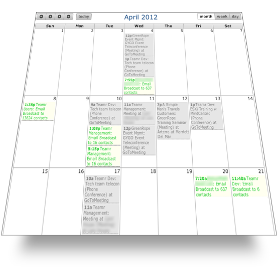 Calendar and event management